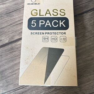 Mr.Shield Tempered Glass Screen Protector For iPhone 7 Plus/8 Plus 5 Pack Clear